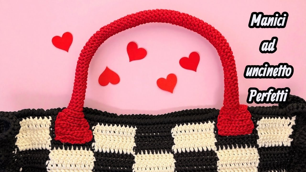 Manici ad uncinetto per borsa perfetti, tutorial
