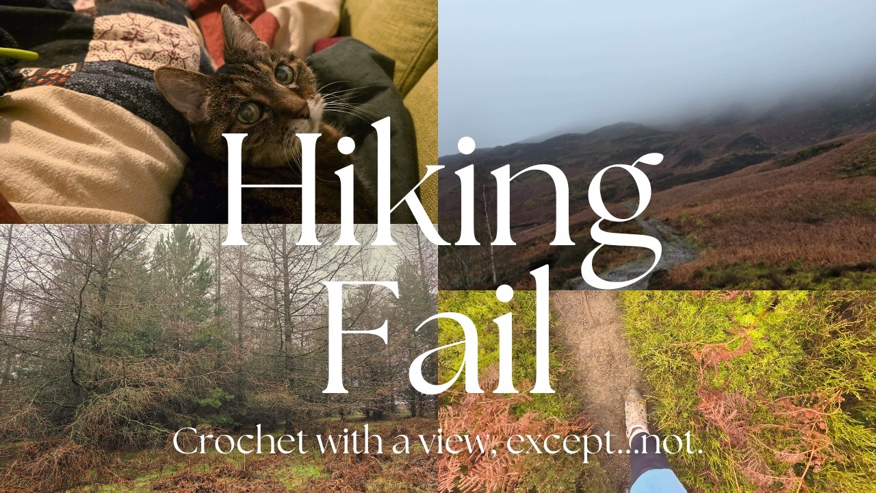 Hiking Fail | An attempt to crochet with a view