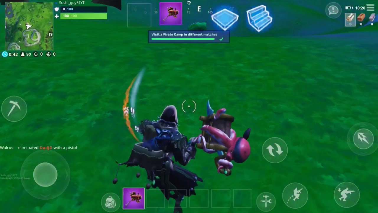 Completing buccaneers bounty day one challenge on fortnite...