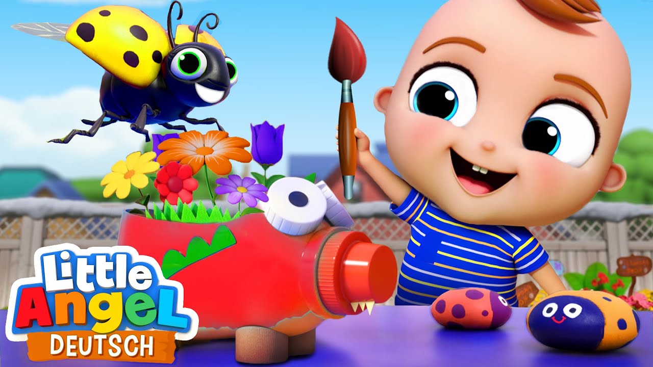 Basteln im Kindergarten | Farbe, Klebstoff und viel Phantasie | Little Angel Deutsch – Kinderlieder