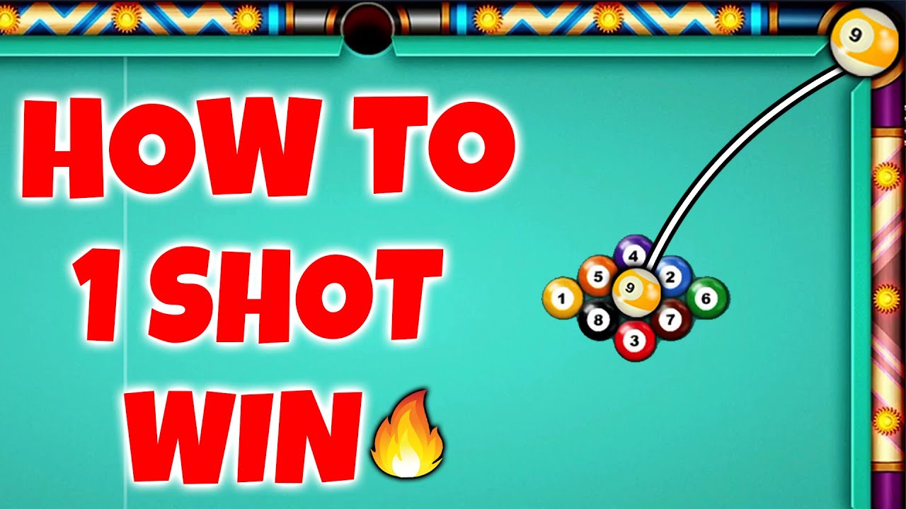 How To 1 Shot Win 9 Ball Pool Trick Shots 🔥 8 BALL POOL