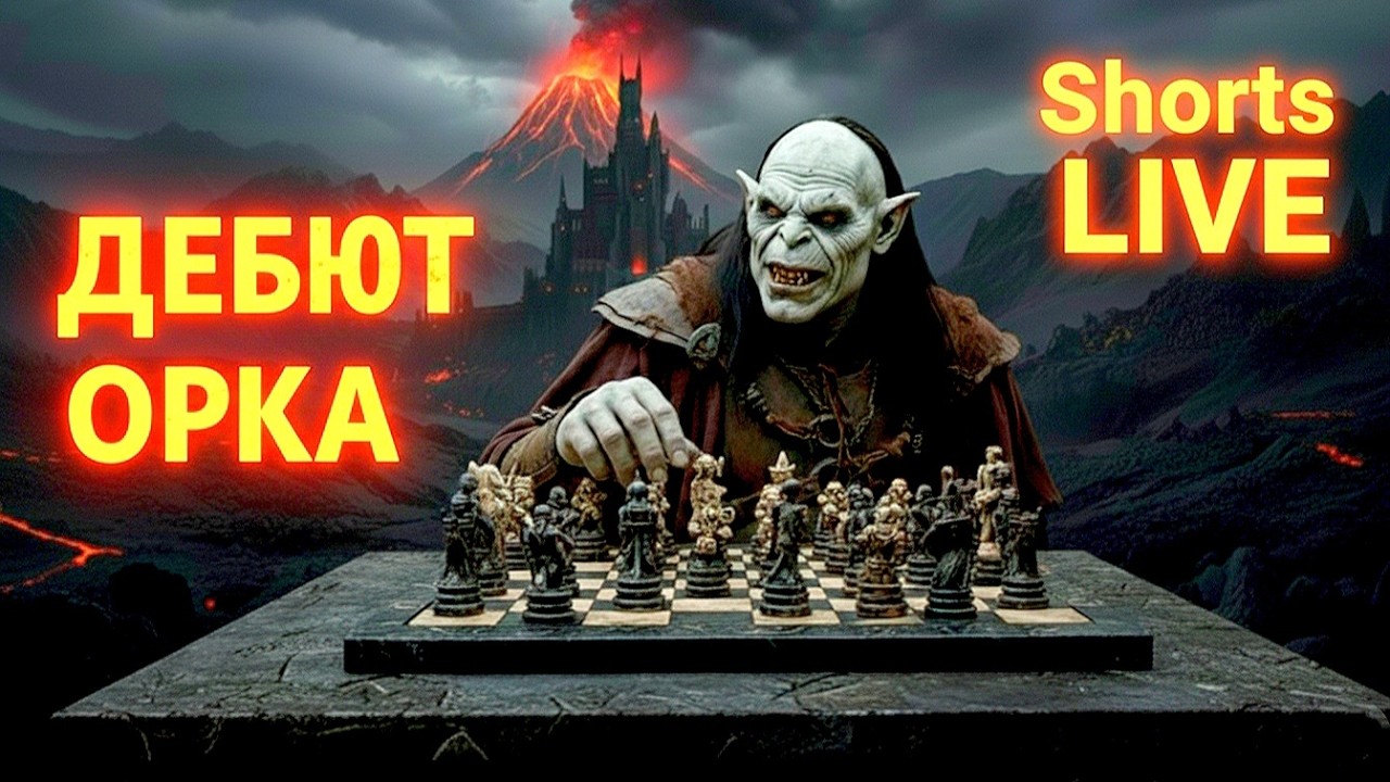 ♟️ ДЕБЮТ ОРКА: МОРГУЛЬСКИЕ ШАХМАТЫ! | Пробиваем 1400 на Lichess | Shorts LIVE 🔥