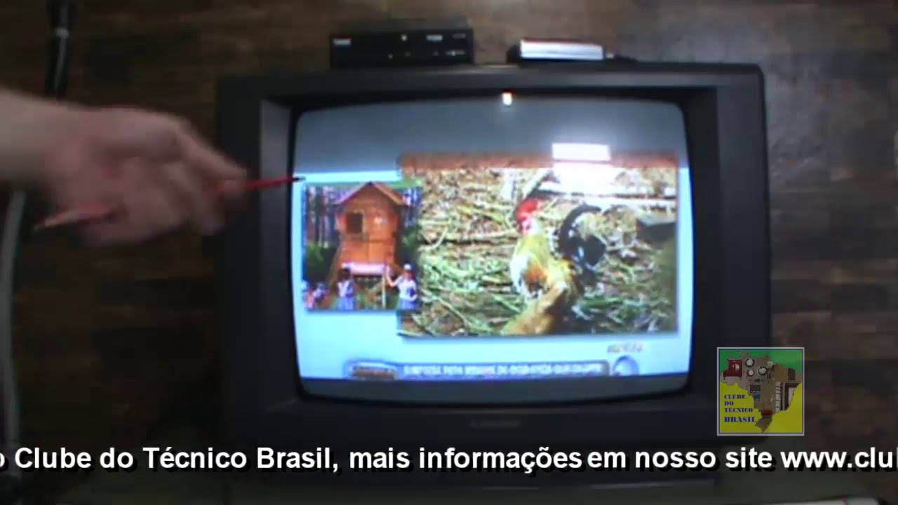 Televisão antiga sem entrada para conversor digital