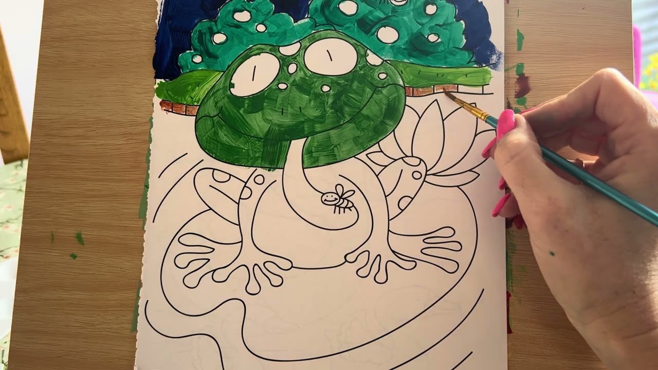 Full length frog painting! 