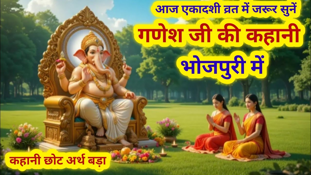 गणेश कथा एकादशी व्रत की भोजपुरी में / Ganesh Katha bhojpuri me / Ganesh ji ki kahani 
