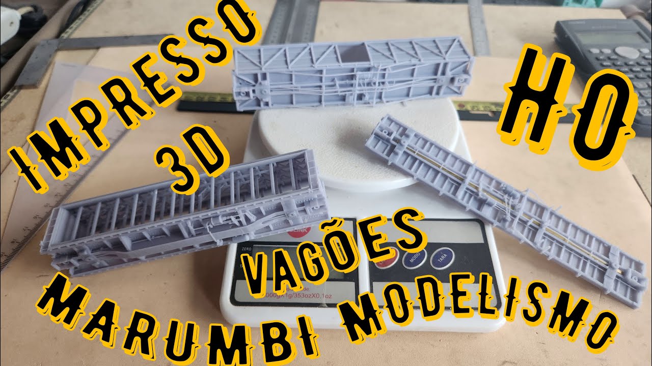 Vag&otilde;es FNP, FLD e do Auto Trem, escala HO da Marumbi modelismo.#ferromodelismo