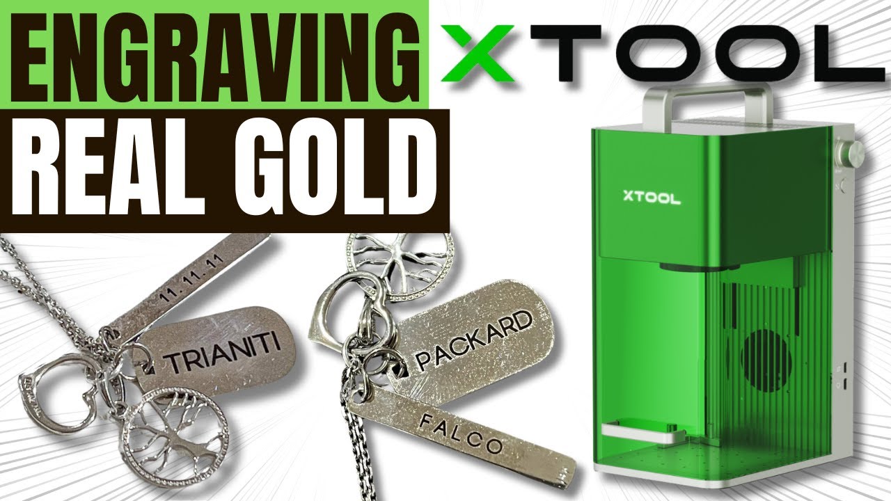 Watch The Xtool F1 Laser Transform Real Gold Into Stunning Jewelry!