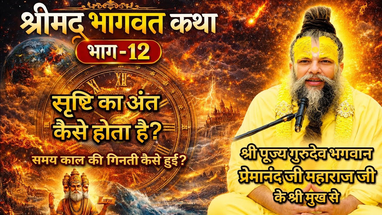 श्रीमद् भागवत कथा (भाग-12) l श्री पूज्य गुरुदेव भगवान प्रेमानंद जी महाराज जी के श्री मुख से l