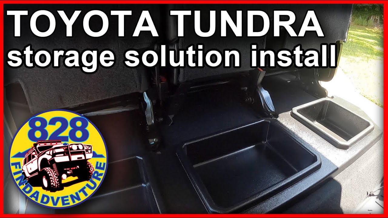 Как: установить отсек для хранения вещей под сиденьем Toyota Tundra, полная установка