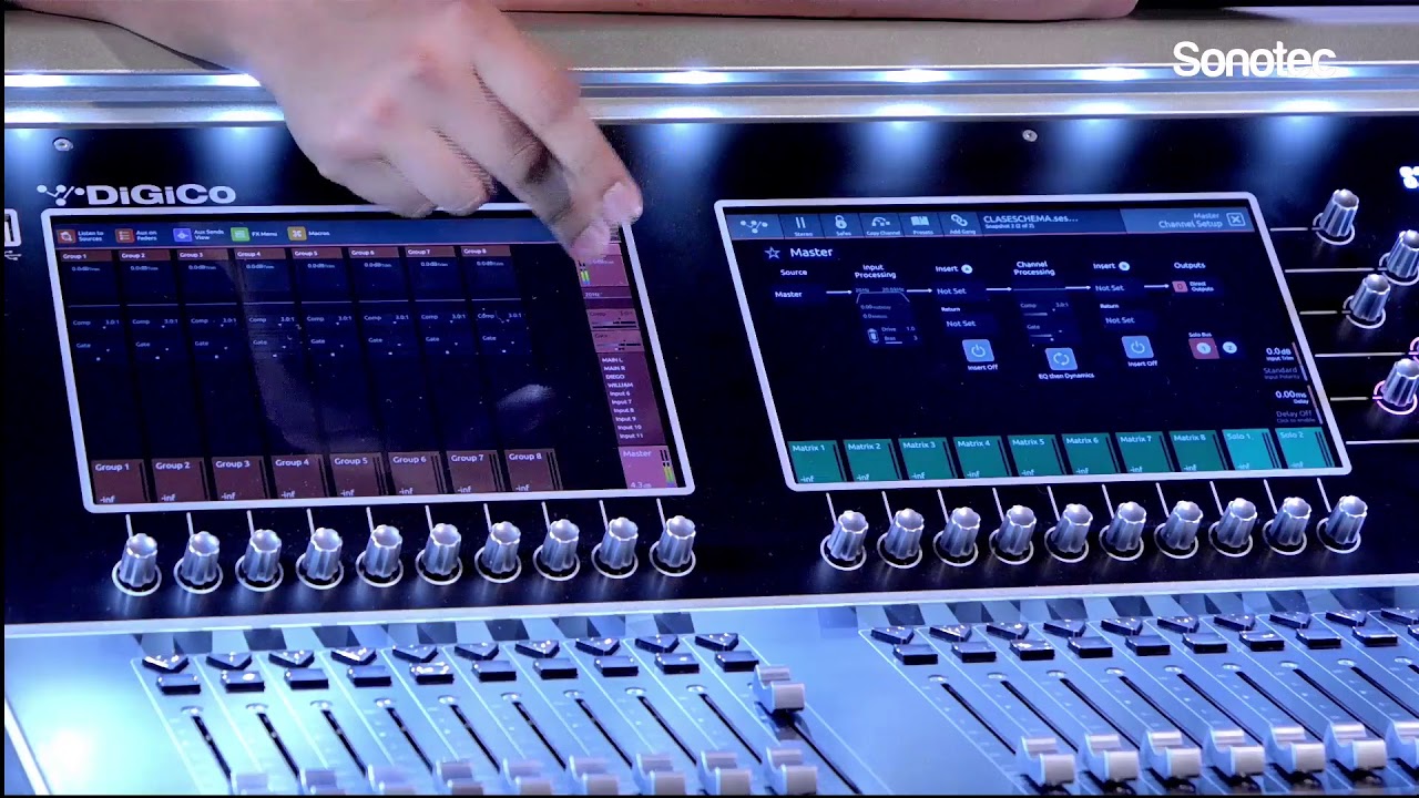 DiGiCo - Configurando el Channel Strip y Ruteos en la consola digital S21 de DiGiCo.