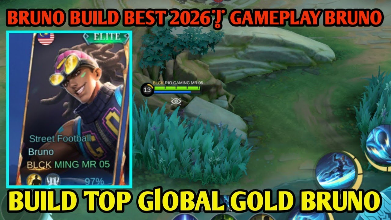 BRUNO BUILD BEST 2026| GAMEPLAY BRUNO BUILD TOP GlOBAL GOLD BRUNO GAMEPLAY BRUNO MOBILE LEGENDS 