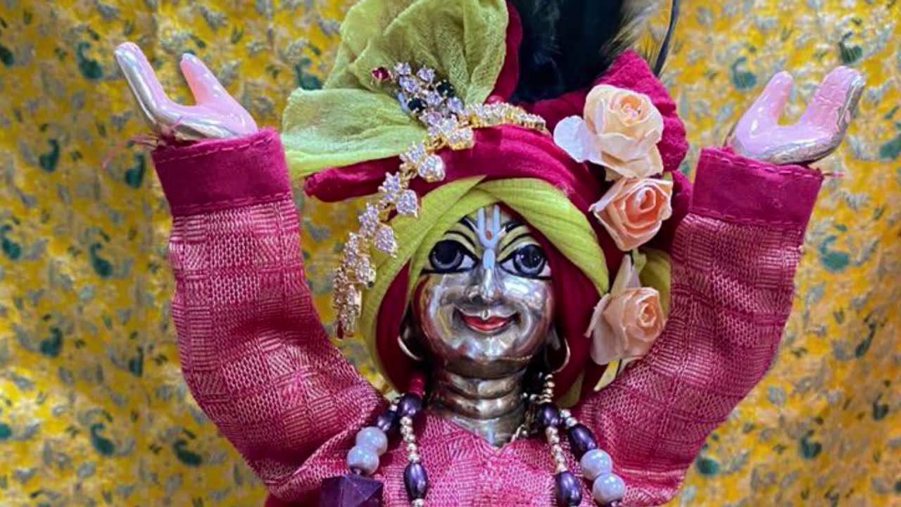 Turban (Mukut) making tutorial | Nitai Gaurchandra | Home Deity worship and sewa