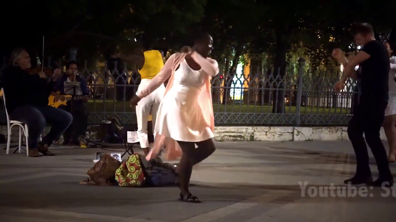 181,000k views! Beautiful African Students Dancing with Passing White Guy! Stand By Me!