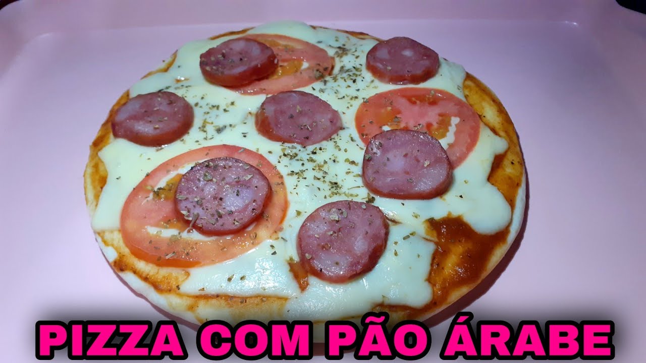 COMO FAZER PIZZA COM PÃO ÁRABE / RÁPIDA E FACIL - ALINA KEVIA