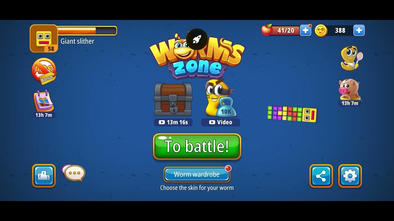 Wormszone.io | worms zone | gameplay | biggest snake | top 1 on the map #wormszone #livegame 