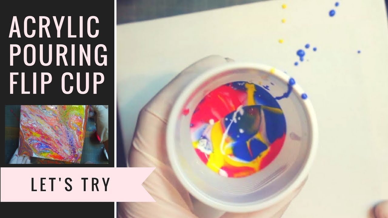 Acrylic Pouring Tutorial Met Lijm en Water, Geen Pouring Medium Nodig!