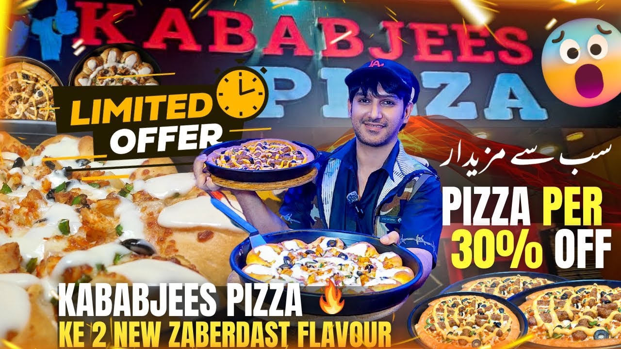 Kababjees Biggest Discount OFFER at New Best Loaded Pizza Flavours | Crown Crust Kabab Special