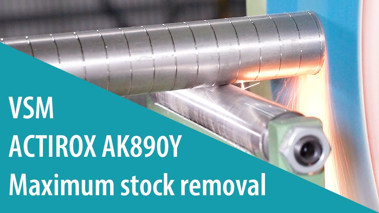More than half a kilogram in 20 seconds? VSM ACTIROX AK890Y: Abrasive belt for maximum stock removal