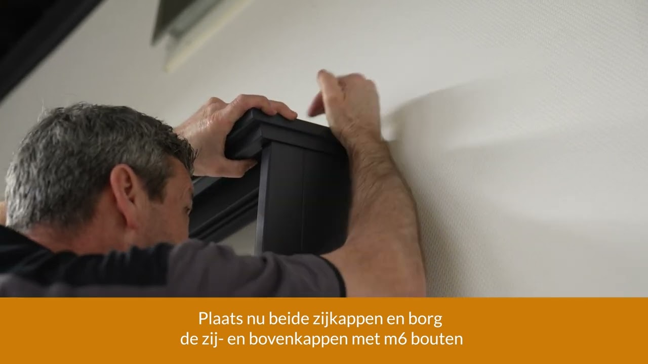 Montage instructie aluminium markies met handmatige bediening