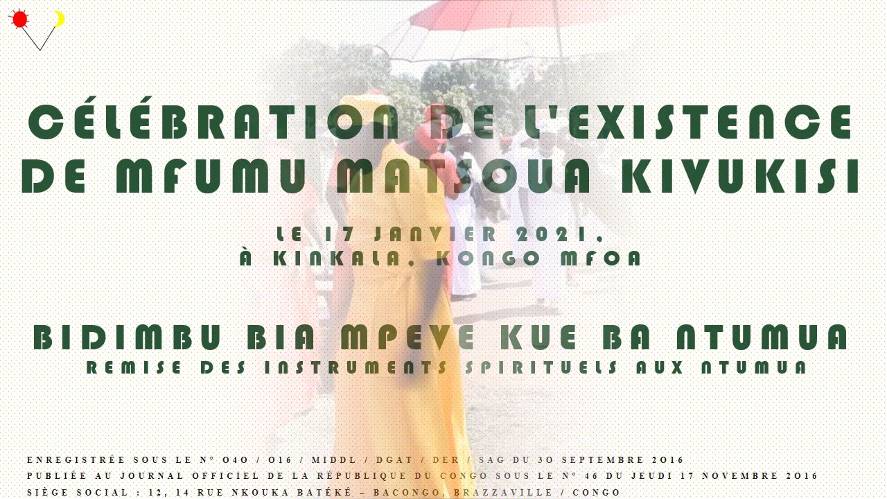 7. Remise des instruments spirituels au Ntumua, MFUMU MATSOUA à Kinkala, 17 01 2021