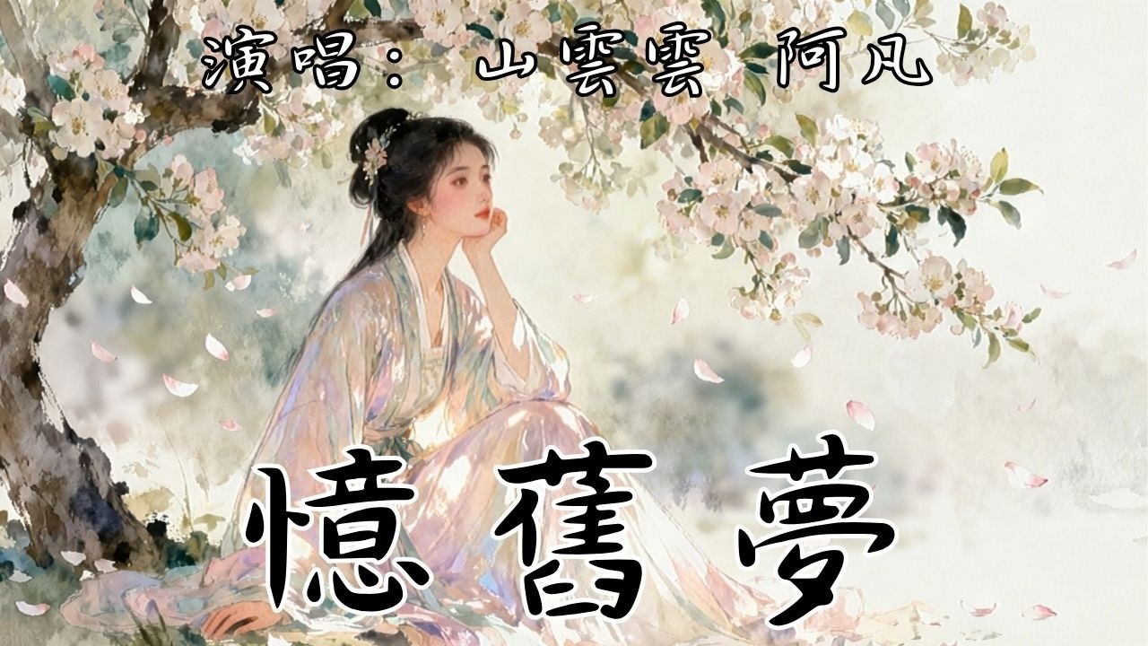憶舊夢 - 山雲雲  阿凡『我記得 長街遇見你 眉眼溫柔清明』【動態歌詞Lyrics】#mv #lyrics #musicvideo #song #relax #songcover