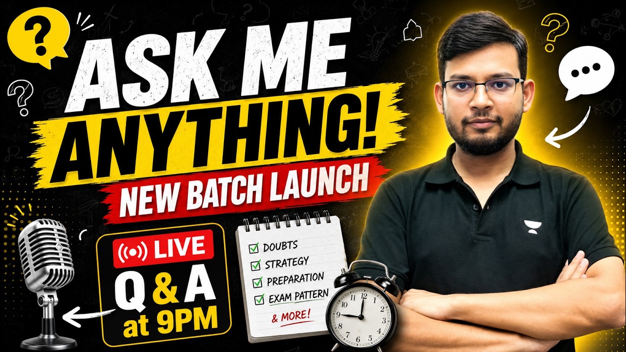 GATE 2027 Doubts Solved LIVE | AMA Session + New Batch Announcement By Manish sir
