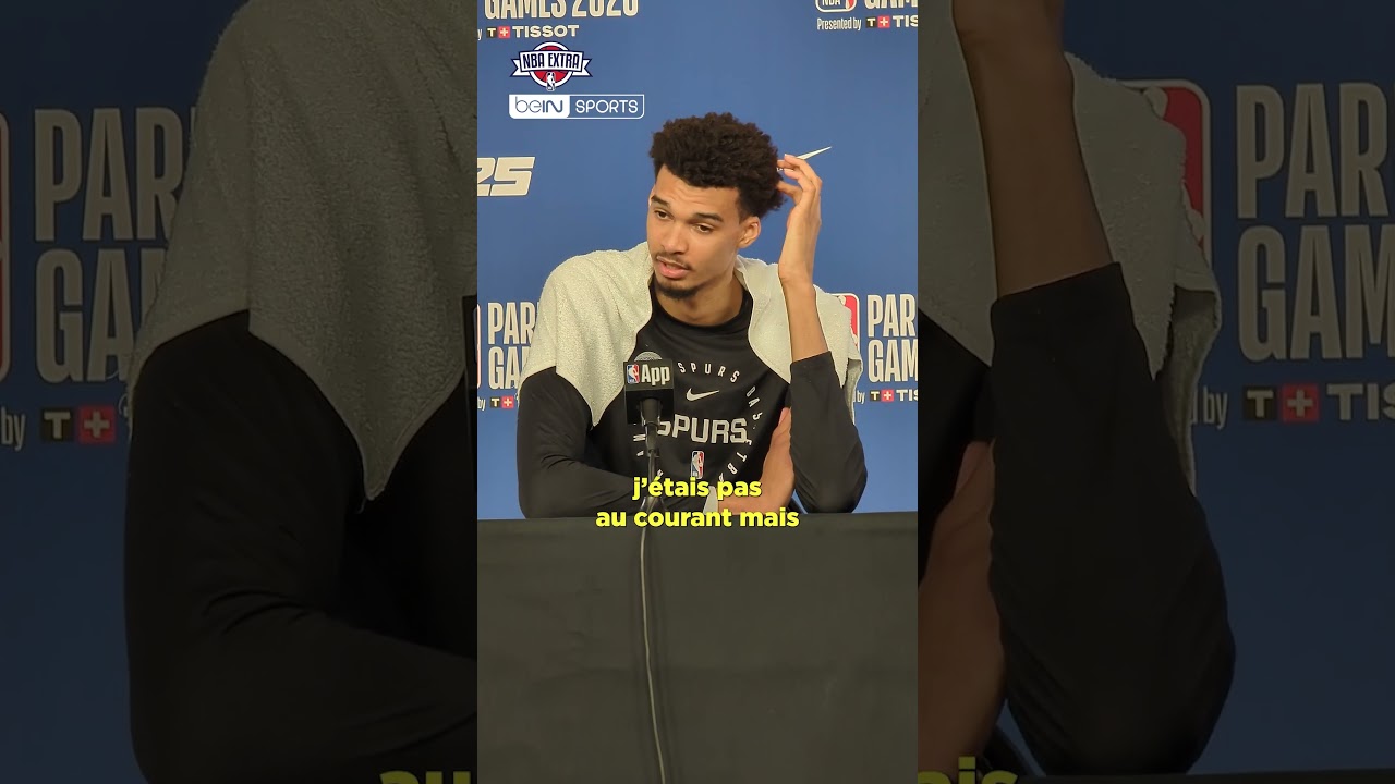 🇫🇷🎙️ #Wembanyama r&eacute;pond &agrave; la tribune de plusieurs athl&egrave;tes contre une baisse du budget des sports