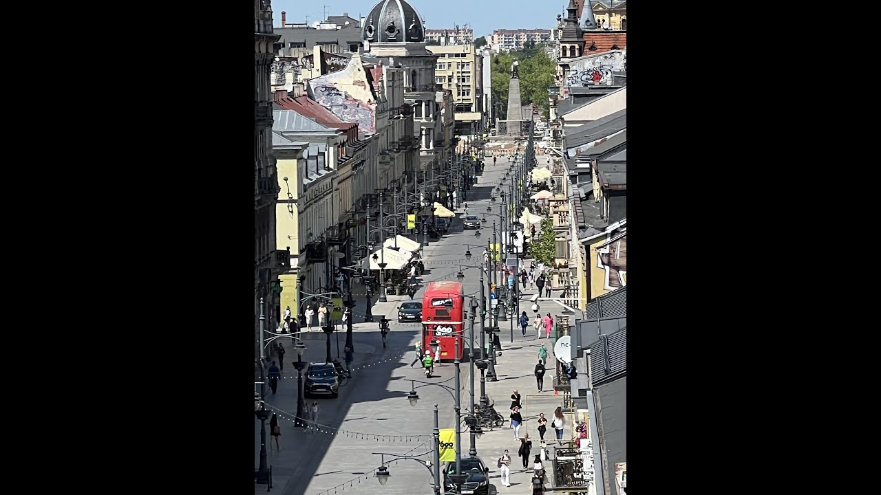 Łódż - my city, my flat, trams, and a Routemaster bus