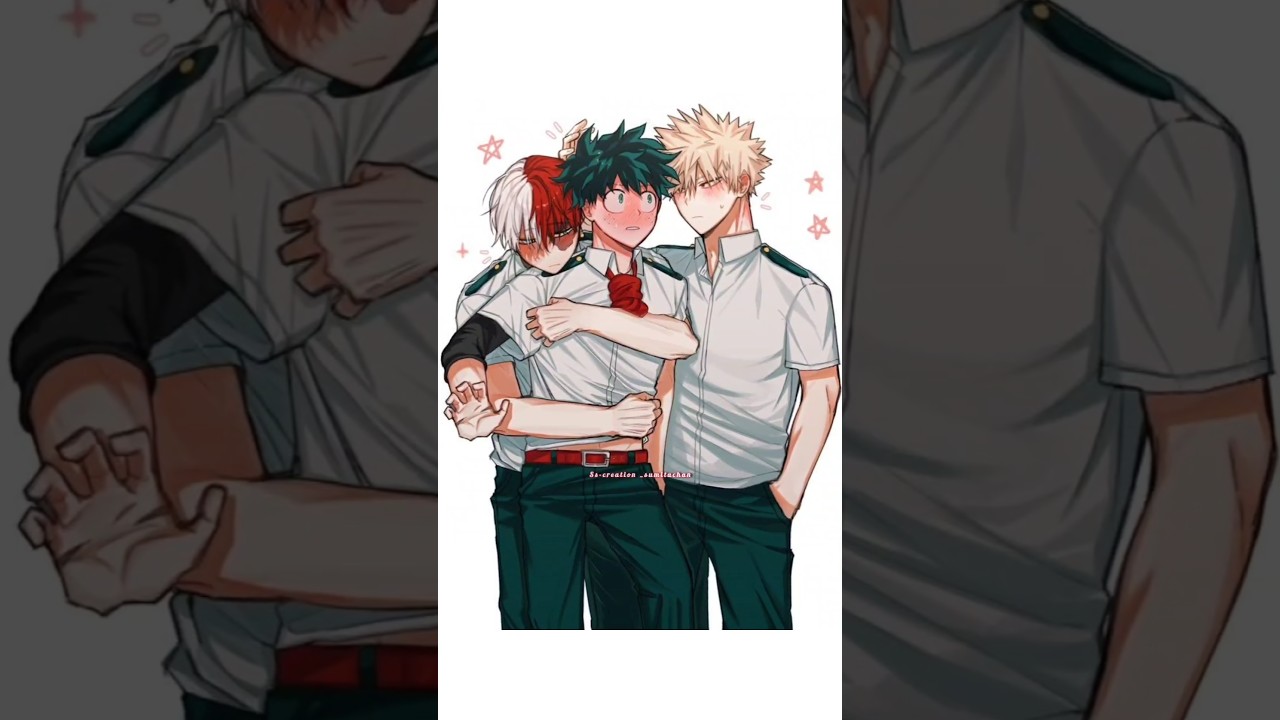 baku x deku x todo 🥰❤️✨ #myheroacademia #anime #edit #trendingshorts