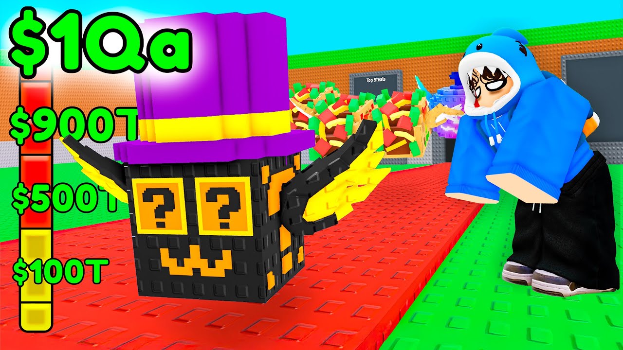 DO $0 A $1 QUADRILHÃO APENAS COM LUCKY BLOCKS NO ROUBE UM BRAINROT