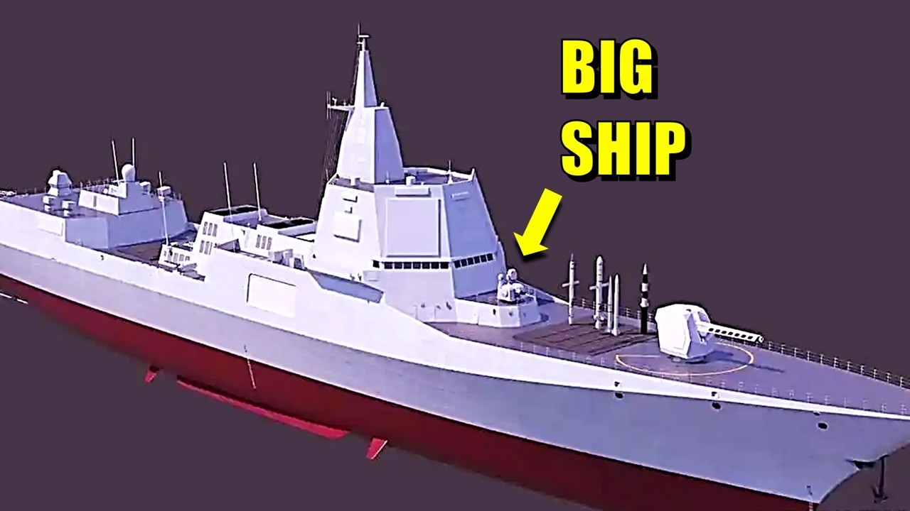 China's 20,000-Ton Warship EXPOSED': 155mm Gun, 200km Range & 1.2m VLS Cells Change Naval Warfare