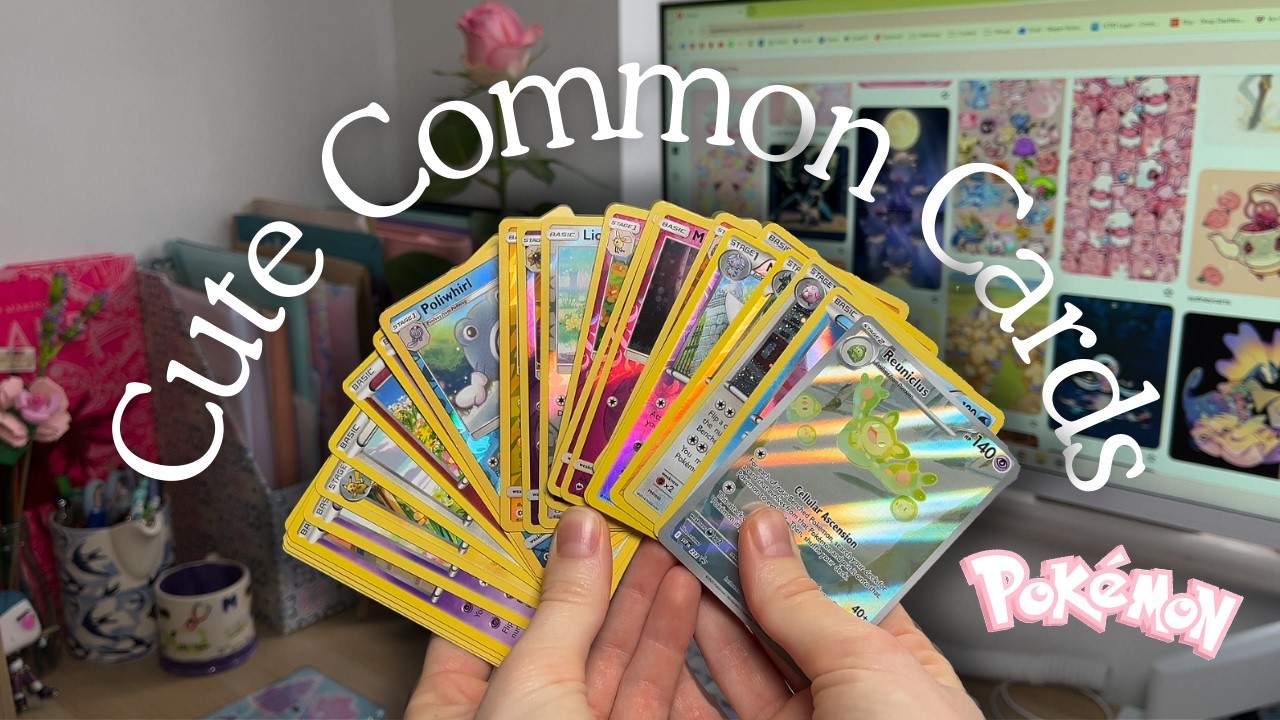 Organising My Cute Pokémon Card Binder ✨ | Common Card Haul & Chill Chat