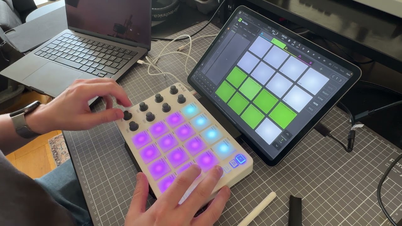 Techno jam! Using Beatmaker 3 & M-Vave SMC-Pad