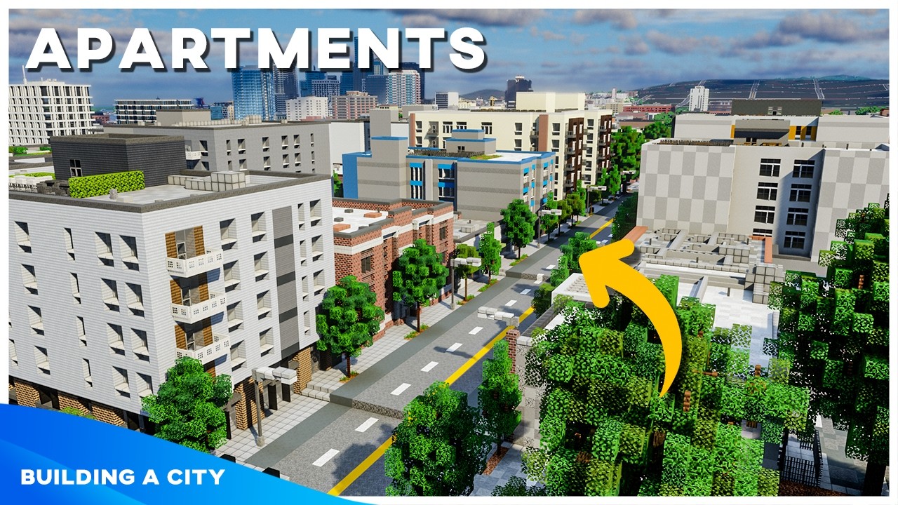 A Lot Of Apartments! - Building A City #135 [Minecraft Timelapse]
