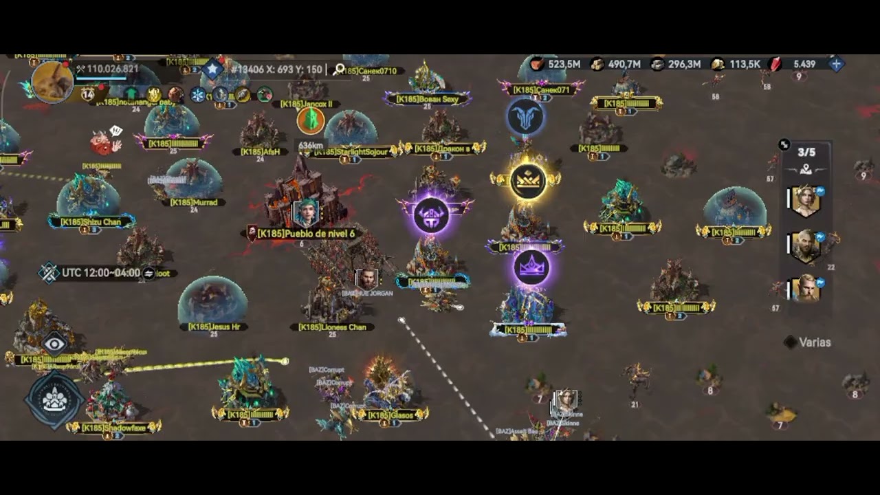 Viking Rise.KVK8.K185 VS 169.Hue +10%extra attack hurt!!!!