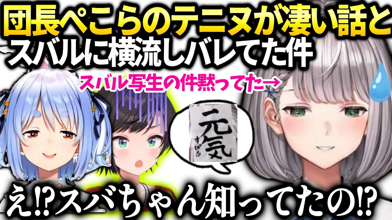 団長ぺこらのマリオテニスとスバルにバレてたある秘密【白銀ノエル/ホロライブ切り抜き】