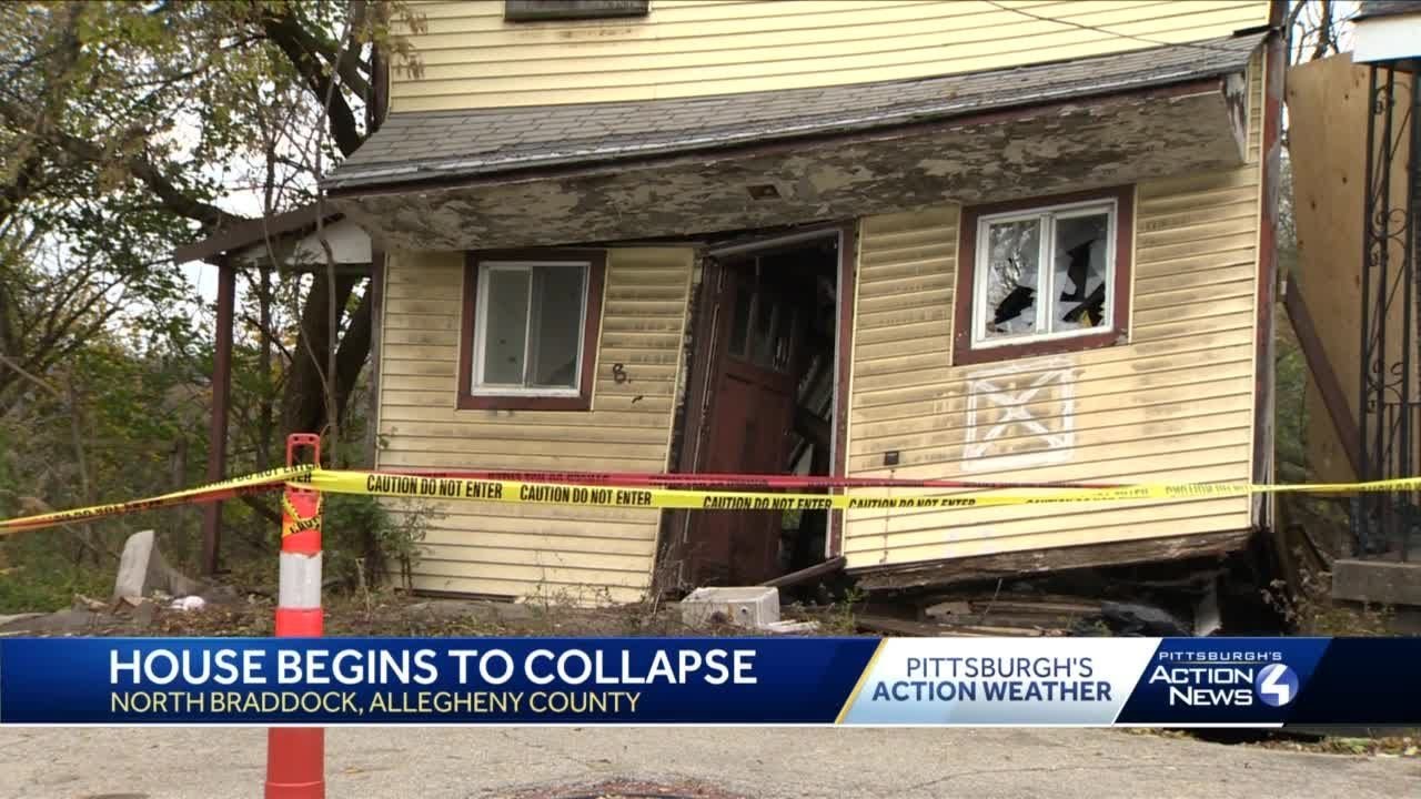 House collapsing in North Braddock