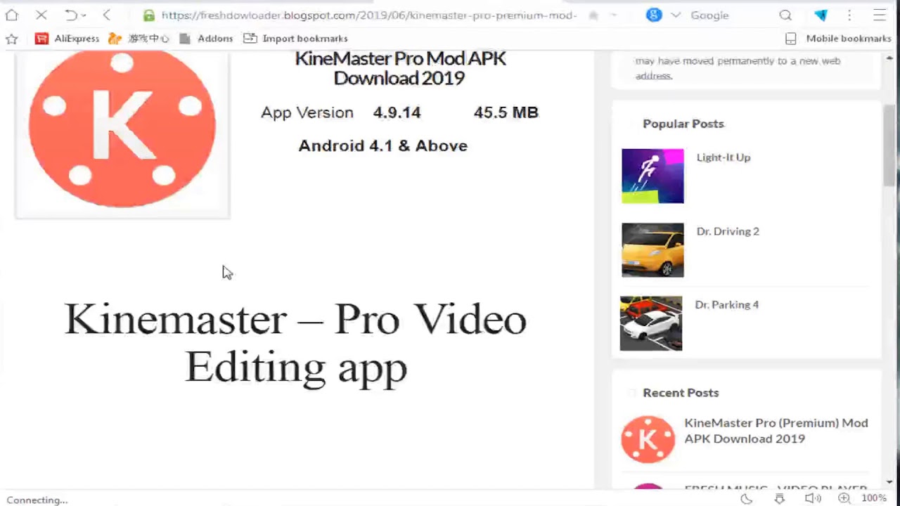 Kinemaster Pro Mod Apk Free Dowload | Full Unlock.