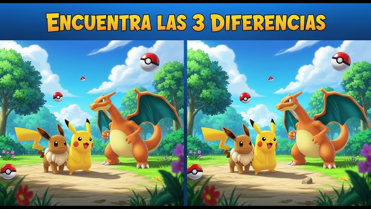 ¡Prueba tu vista! Reto Visual Pokémon para maestros Pokémon 🎯🔥