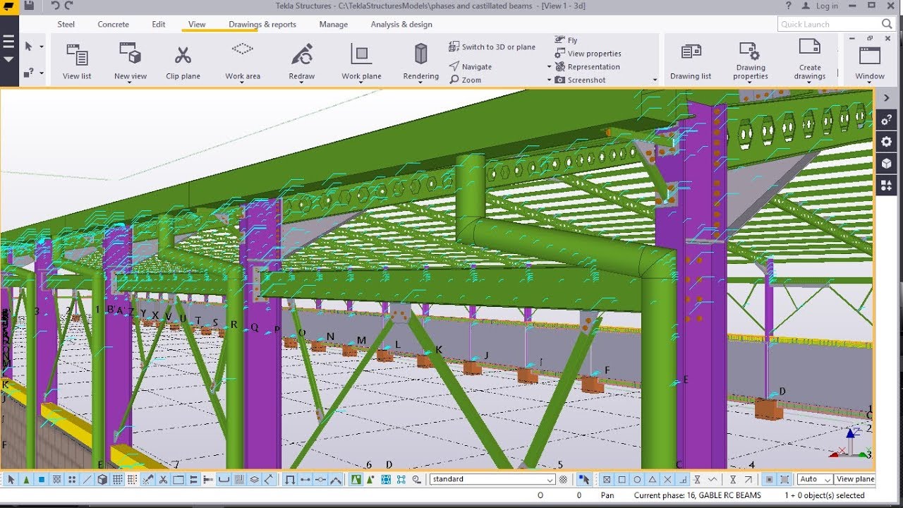 How to create Gutter Downspout | Tekla Structures 2017