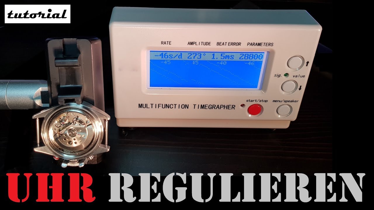Uhr Gangabweichung richtig regulieren | Zeitwaage | Uhr entmagnetisieren | Gehäuse öffnen