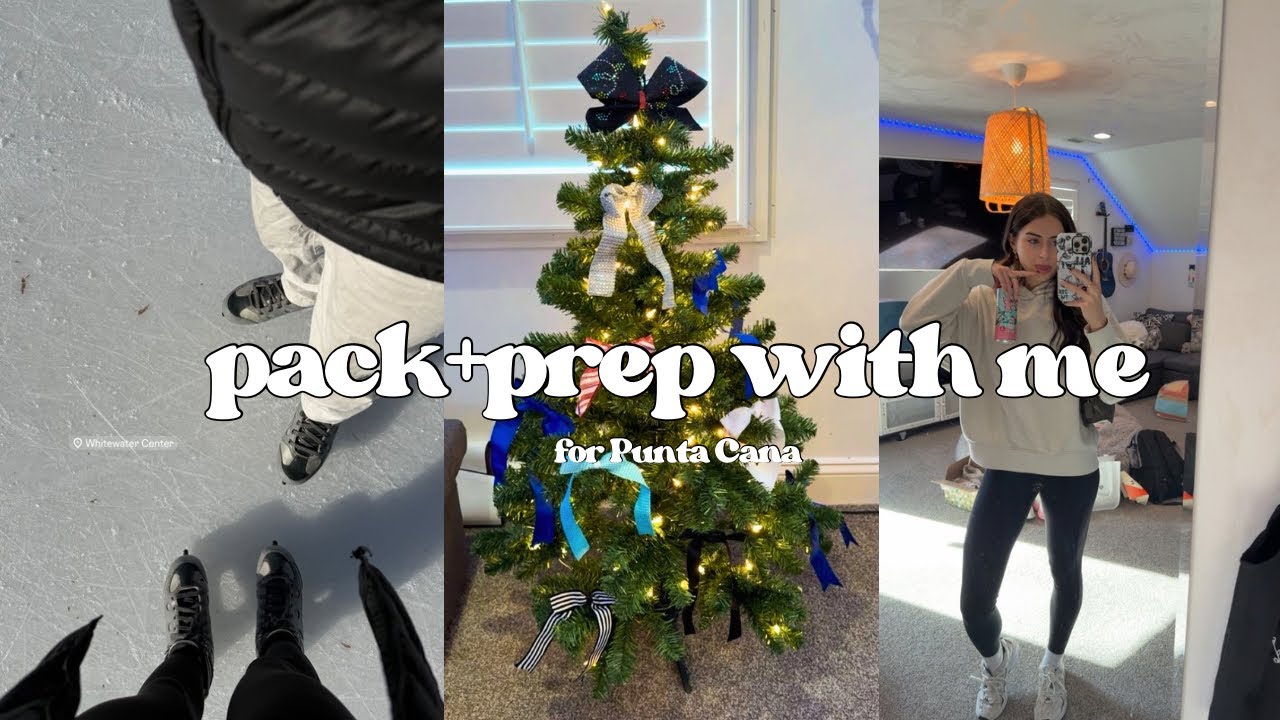 Pack + Prep with me| tropical christmas in Punta Cana 