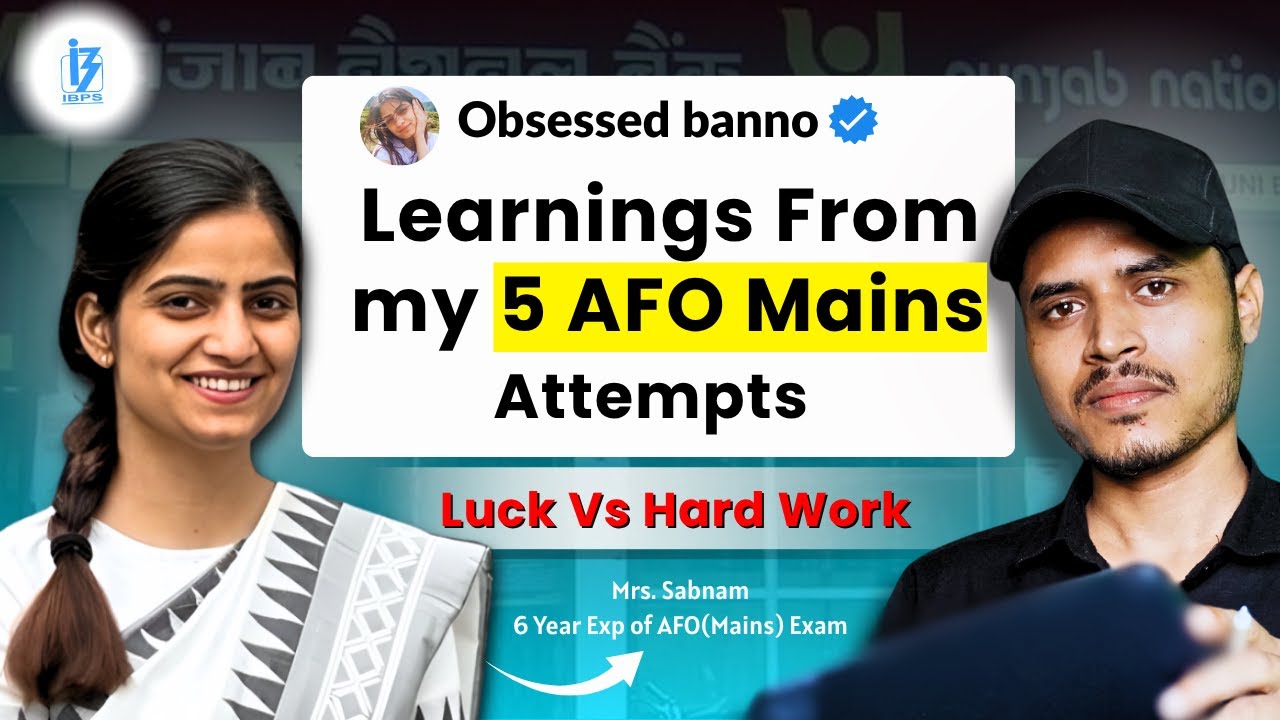 Avoid these Mistakes in AFO(Mains) 2025 | Learn From my IBPS-AFO Marksheets @ObsessedBanno