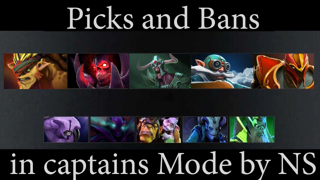 Пики и баны в CM моде / Picks & bans in Captains Mode