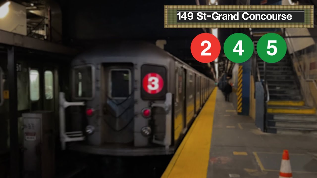 NYC Subway | R-62, R-142, R-142A 2/4/5 Trains at 149 St-Grand Concourse