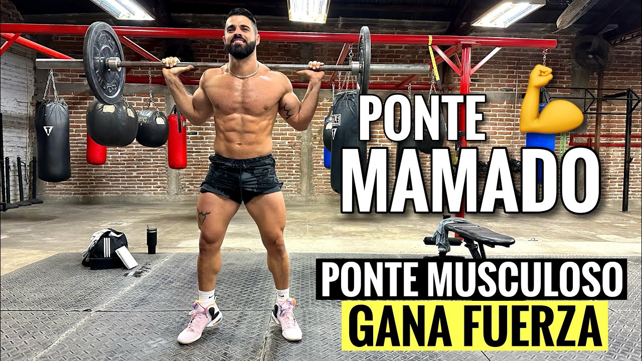 Rutina de Piernas para GANAR M&Uacute;SCULO con UNA BARRA (30 Minutos) Ponte Mamado con estos ejercicios