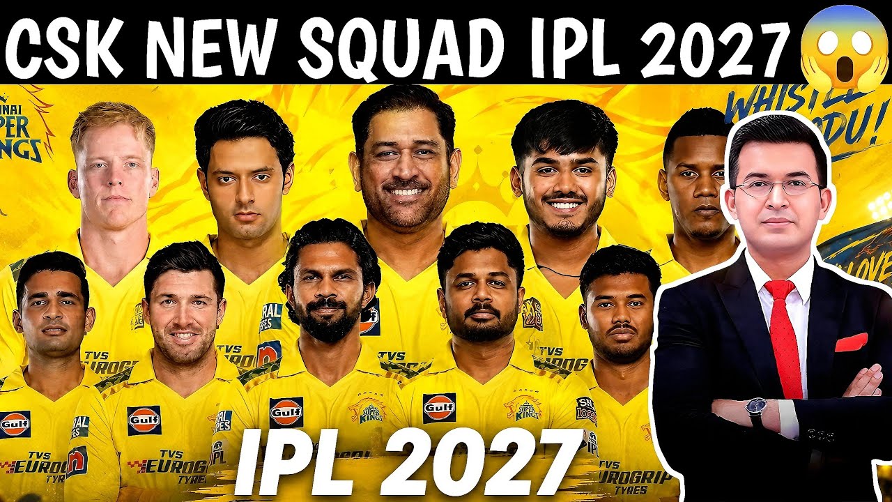 CSK New Squad 2027 | Dhoni's Masterplan! Everyone is surprised to see CSK's new IPL 2027 squad