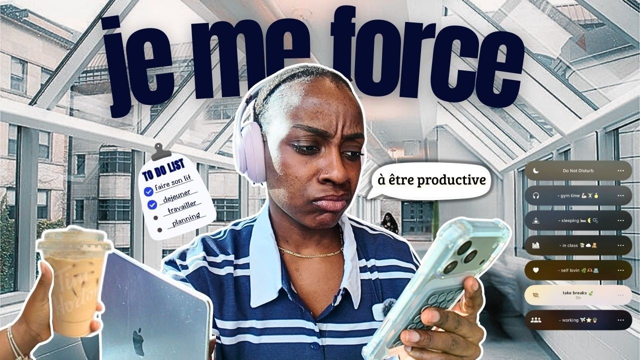 être PRODUCTIVE malgré la fatigue - on passe la journée ensemble