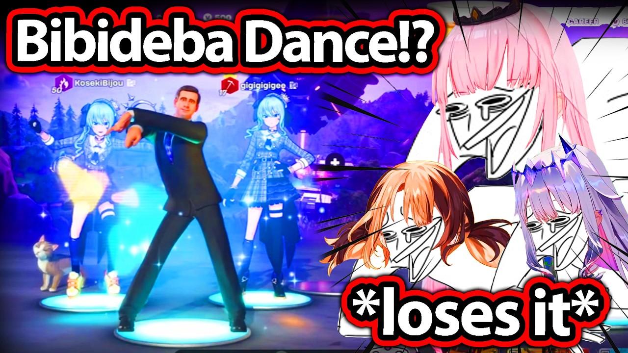 Calli ABSOLUTELY LOSES IT When Everyone Copies Suisei Bibideba In Fortnite 【Hololive】