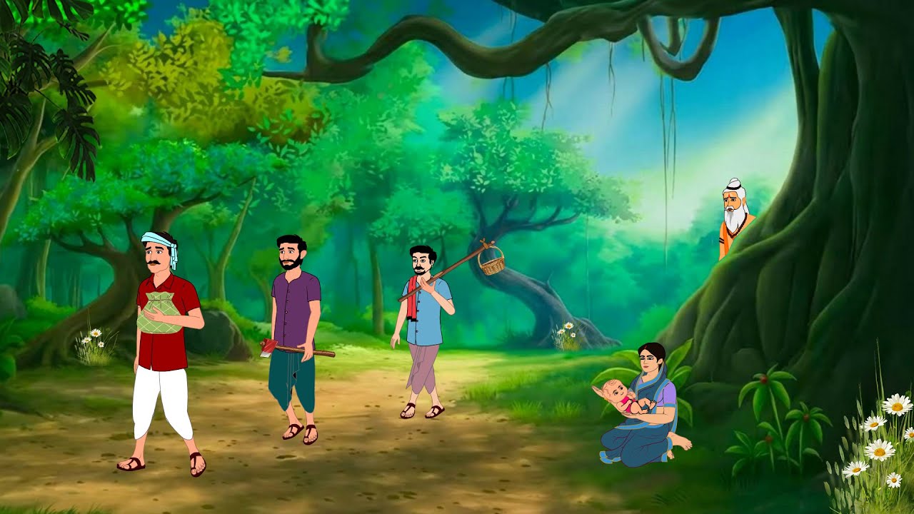 तीन भाई और एक पत्नी की कहानी | Hindi Story | HindiKahani | Moral Stories | cartoon story